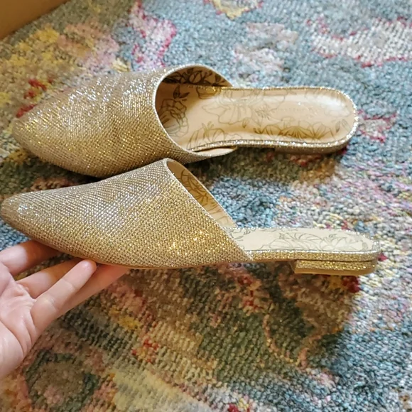 Joyfolie Audra Flats gold 8 - Picture 3 of 4
